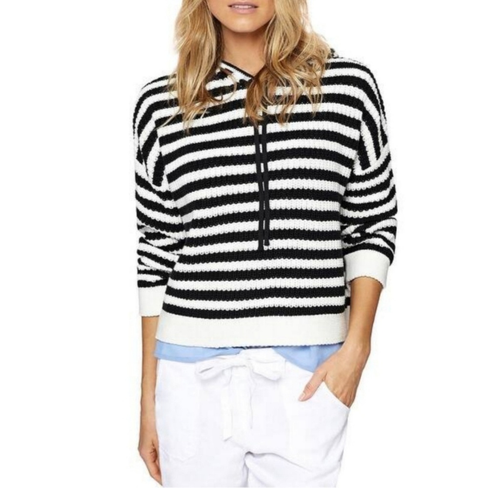 Sanctuary Harlowe Stripe Knit Hoodie